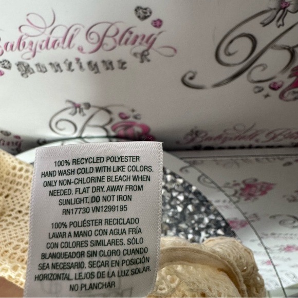 Wild fable dress crochet knit coverup beach swimming beige cream white boho - Picture 6 of 6